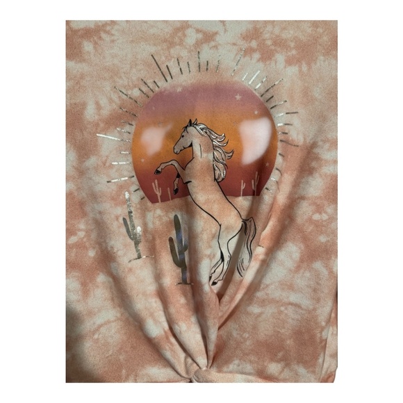 Girls Size 8 Long Sleeve Tee w/Hood - Picture 3 of 4